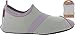 FitKicks Shoes With Free FitWrist Wallet (Grey/Lavender) (Large)