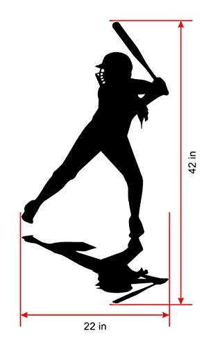 Softball Gifts Large Wall Decal. Vinyl Wall Decal. Great Softball Bats Fastpitch Decal For College Softball, Girls Softball and Women Softball Players. - Thumbnail 2