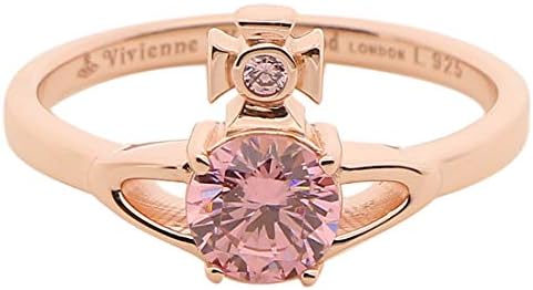 [ヴィヴィアンウエストウッド]リング アクセサリー 64040006 G109 REINA PETITE RING レディース 指輪 PINK GOLD S（約12号） [並行輸入品]