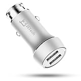 Car Charger, JETech® Dual-Port Rapid USB Car Charger Cigarette Charger for Apple iPhone 5/5S/5C, iPad, iPad Air, iPad mini, iPod, Samsung Galaxy S5/S4/S3, Tab 3, Note 3/2, Google Nexus 7, and More - C0651