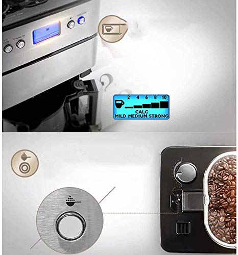 HaoLi Kaffeemaschinen-Tropf-Haushalts-Nicht-Kapsel-Mahlen, 1000 W, 1,2 l, 220 * 323 * 420 mm – Bild 4