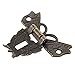 ODETOJOY 1Pc Antique Bronze Butterfly Cabinet Latches Hasp Pad Lock Clasp for Jewelry Wooden Box Case Chest Retro Vintage Decorative Mini Latch for Toolbox Gift Box Suitcase with Screws (Bronze)
