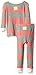 Burt's Bees Baby Girls Rugby Stripe Organic Pj Set