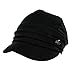 Ladies Newsboy Cabbie Cap Black Cloche Hat Painter Caps for Women Winter