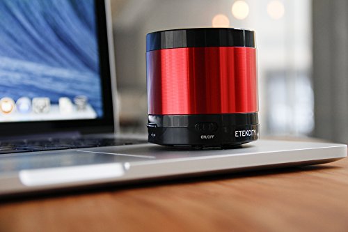 Etekcity RoverBeats T16 Ultra Portable Wireless Bluetooth Speaker, Enhanced Bass (Red)