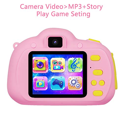 Kid Camera for Boys and Girls Age 3-12,RegeMoudal Children Camera Great Birthday Gift&Toy Kid Digital Video Camera with Shockproof Mp3 8MP HD (16GB Memory Card Included) - Thumbnail 4