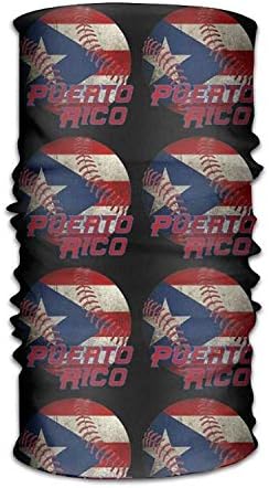 Puerto Rico Baseball Flag Versatile Outdoors Daily Stylish Headwear Multifunctional Sport Headband Sweatband,Magic Scarf,Head Wrap,Neck Gaiter,Bandana,Helmet Liner, Balaclava,Tube Mask Outdoor16