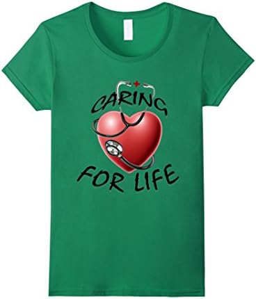 Women's Nurse School T-Shirt - healthcare t-shirt Large Kelly Green