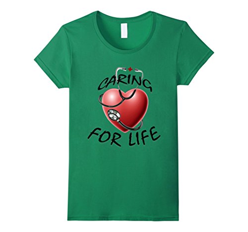 Women's Nurse School T-Shirt - healthcare t-shirt Large Kelly Green