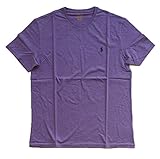RALPH LAUREN Polo Men's Crewneck T-Shirt (Medium, Purple Heather/Navy Pony)