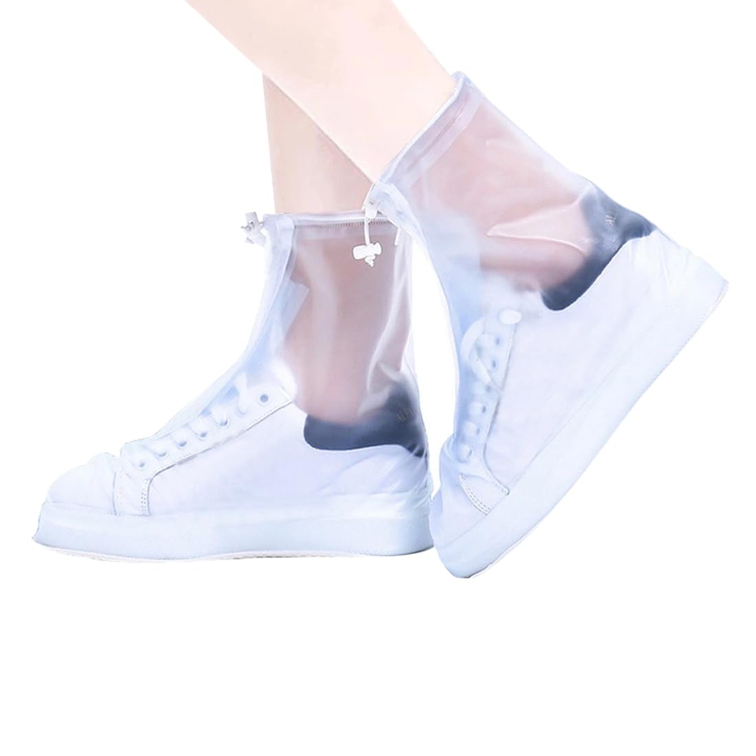 Photo 1 of Lehood Waterproof Shoes Cover, Snow Rain Boot Shoe Covers, Reusable Women Men PVC Rubber Sole Overshoes Galoshes Protectors for Cycling Camping Travel XXXL