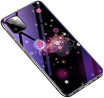 YANZ Electronic Store for iPhone 11 Case Soft Silicone Edge+Hard Tempered Glass bluelight Protect Back Cover case for iPhone 11 Pro Max for iphone11,for iPhone 11,Style 02