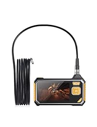 CSHope   Endoscopio industrial de 1,18 pulgadas a 197 pulgadas de largo, 1080p HD profesional, cámara de inspección de vídeo serpiente, pantalla LCD digital de 4,3 pulgadas y cable impermeable de 0.315 in