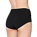 Ruby High-Rise Stretchy Brief Everyday Ribbed Seamless Panties Sexy Lingerie for Women,Black,Large