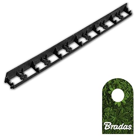 Bradas OBRB78TYP2 0575 - Borde para césped (PVC, 78/1000 mm ...