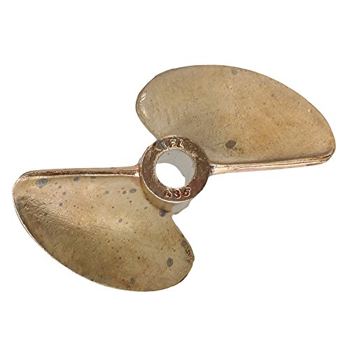 BQLZR 435/2 RC Boat Copper Propeller Two Leaves Hole 4MM Diameter 35MM Pitch1.4MM