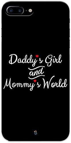 myPhoneMate Daddys Girl Mommys World Designer Printed Hard Matte Mobile Case Back Cover for iPhone 8 Plus