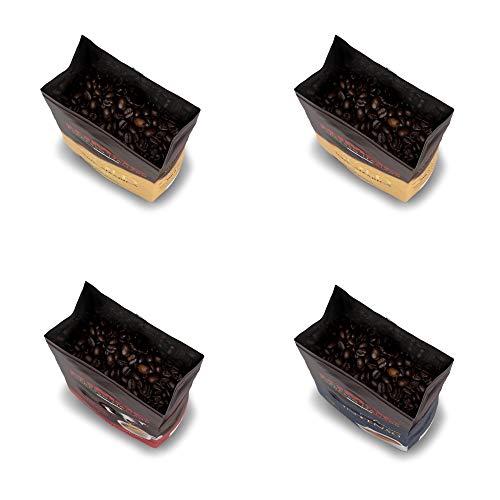 Kimbo ganze Kaffeebohnen Set mit 2 x Gold 100% Arabica, 1 x Espresso Napoletano und 1 x Aroma Intenso, vier 250g Beutel – Bild 6