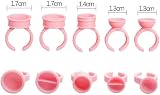 OVALA 50 Piece Disposable Eyelash Glue Rings Extension Nail Art Medium No view 3