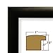 Craig Frames 1WB3BK 12 by 36-Inch Picture/Poster Frame, Smooth Finish, 1-Inch Wide, Matte Black