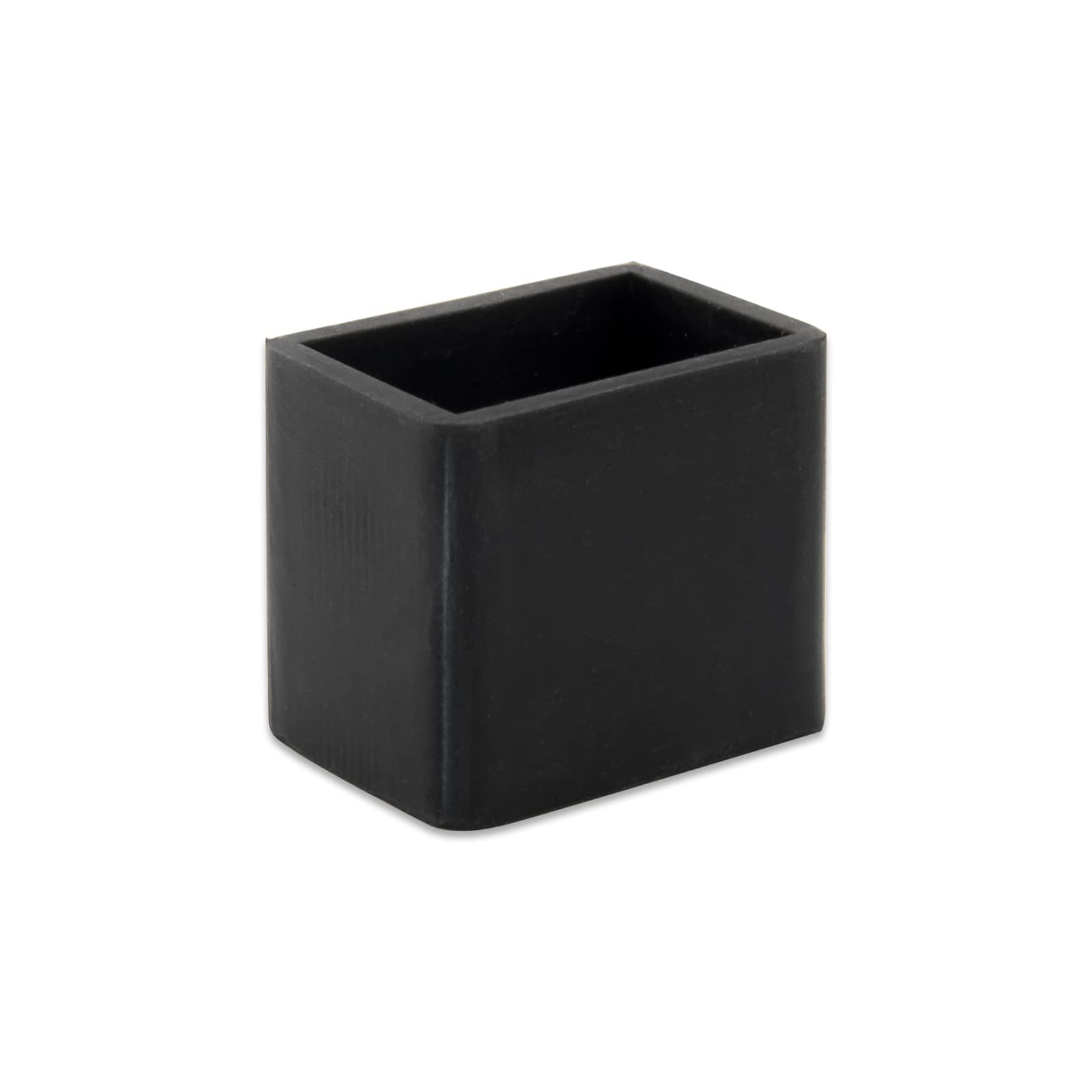 Flyshop 12PCS Chair Leg Tips Caps Black Durable Anti-slip Silicone Chair Leg Floor Protectors Rectangle Shaped Furniture Table Foot Covers 13/16" x 1-3/16" (20 x 30 mm)