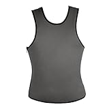 ValentinA Mens Slimming Sweat Vest Hot Neoprene Sauna Shirt Body Shapers for Weight Loss