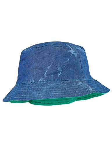 maximo Hut WAL Reversible Hat, Multicoloured (Dark Jeans/Aqua 6370), 49 cm for Babies