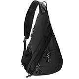 Unigear Shoulder Chest Crossbody Sling Bag Pack Backpack for Men Women Girls Boys (Black)