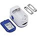 Zacurate 400B Fingertip Pulse Oximeter Blood Oxygen Saturation Monitor with Batteries and Lanyard Included