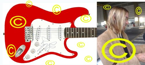 0 Stooges+Autographed+Signed+Guitar+Proof