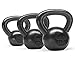 Yes4All Kettlebell Sets - 10, 15 & 20 LB Cast Iron Strength Training Kettlebells, Wide Handles & Flat Bottom for Push Ups, Swings, Squats & Full Body Workout at Home or Gym