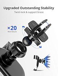 Soporte de rejilla de ventilación de coche VicseEED, soporte de teléfono de fijación automática, soporte de teléfono con bloqueo de giro para coche, soporte de teléfono móvil para iPhone XS Max Xs Xr X 8 7 Plus, Samsung Galaxy S10 + S9 + S9 S8 Note 9, etc