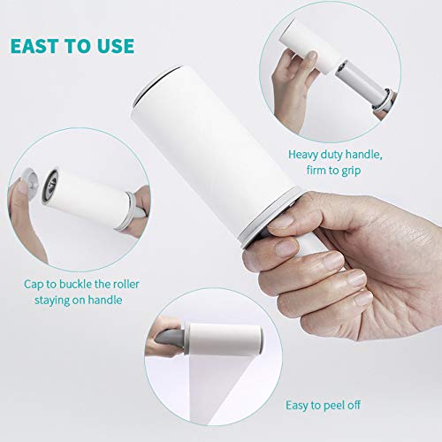 image for PETKIT Lint Rollers for Pet Hair, [240 Sheets/4 Refills] Extra Sticky 