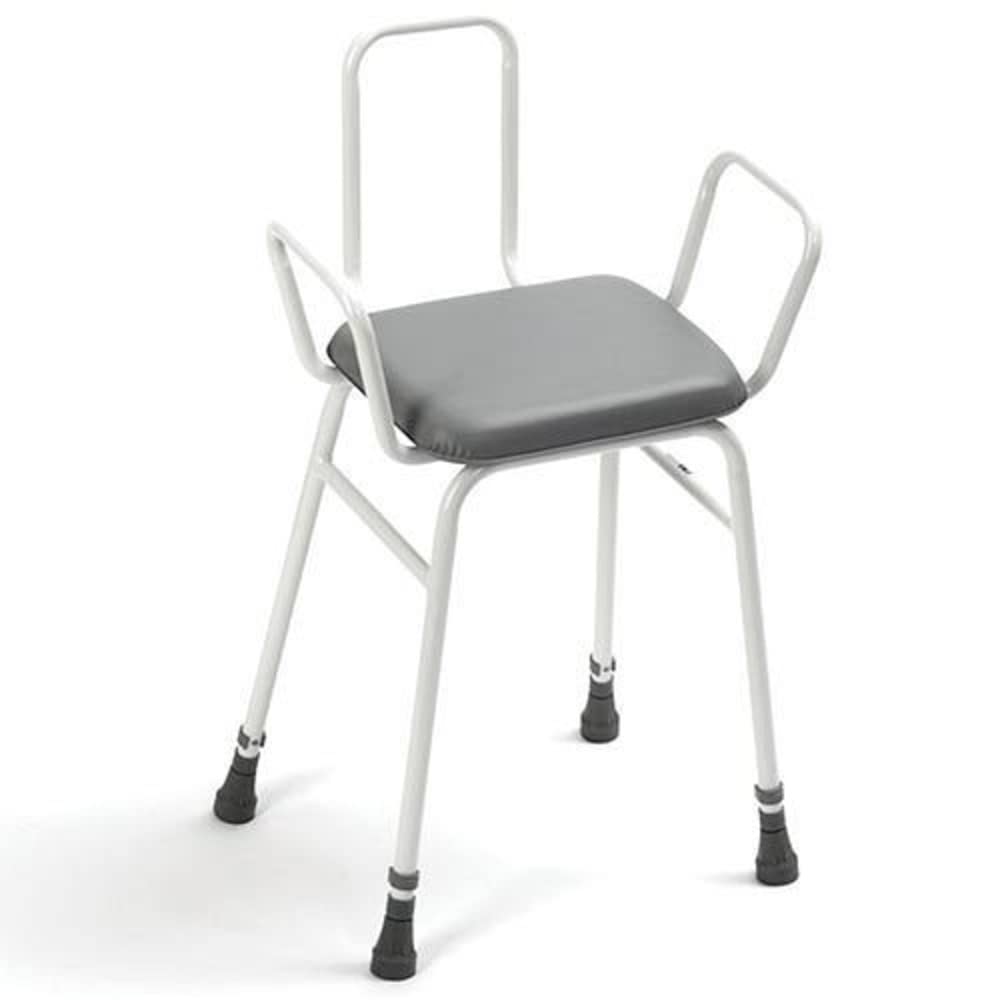 Days Height Adjustable Shower Perching Stool with Arms and Back