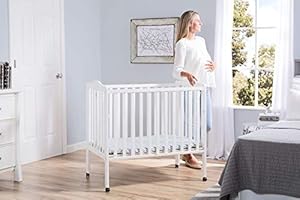 delta children folding portable crib with mattress