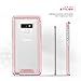 Zizo ION Series Compatible with Samsung Galaxy Note 9 Case Military Grade Drop Tested with Tempered Glass Screen Protector Rose Gold Clear