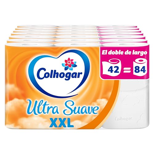 Ultra Suave XXL 7x6 - Papel Higiénico Suave - Paquete con 42 Rollos Extra Grandes - Papel de Baño de 2 Capas - 100% Libre de Perfume - Blanco