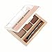 Tonsee Makeup 3 Colors Eyebrow Powder Concealer Palette With Mirror Eyebrow Brush (B)