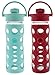2-Pack Lifefactory 16-Ounce Flip Cap Beverage Bottles (Turquoise and Raspberry)