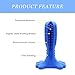 Bzonsmart Dog Toothbrush Stick Dental Care Brushing Stick, Natural Rubber Toothbrush for Large & Medium Dogs Pets (Blue)