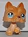 Scottie #249 (Orange, Blue Eyes) Littlest Pet Shop (Retired) Collector Toy - LPS Collectible Replacement Single Figure - Loose (OOP Out of Package & Print)
