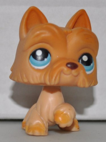 Scottie #249 (Orange, Blue Eyes) Littlest Pet Shop (Retired) Collector Toy - LPS Collectible Replacement Single Figure - Loose (OOP Out of Package & Print)