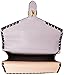 Anne Klein Diana Large Double Flap Chain Bag Convertible Shoulder Bag, NATURAL - DOLPHIN/BLACK (WHIP STITCH), One Size