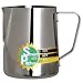 SMART PITCHER Espresso Coffee Milk Frothing Pitcher With Built-In Thermometer, Stainless Steel (32 oz)