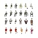 24pcs Train Seated People Model Painted Passangers Figures Scale 1:87