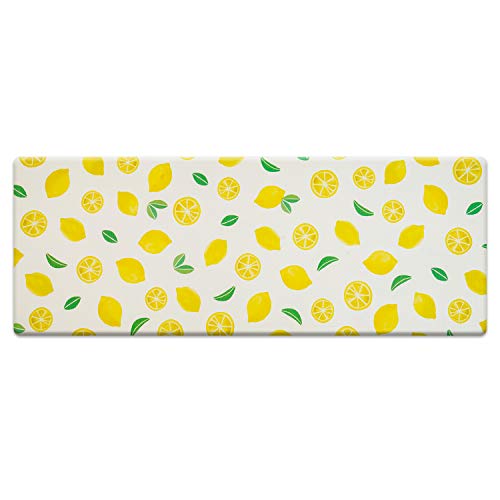 Evergrace Fresh Lemon Anti Fatigue Kitchen Floor Mat, 17 x 47 Durable