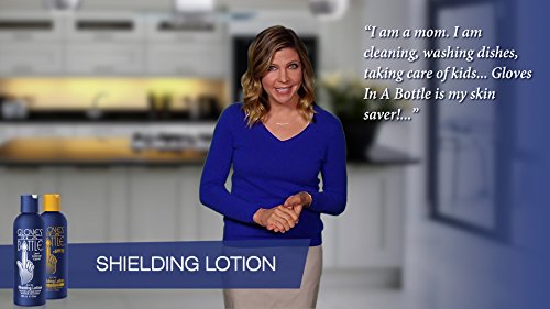 Gloves In A Bottle Shielding Lotion (One- 2 fl oz-60 ml & One - 8 fl oz-240 ml) With Pump Great for Dry Itchy Skin! Grease-less and Fragrance Free!