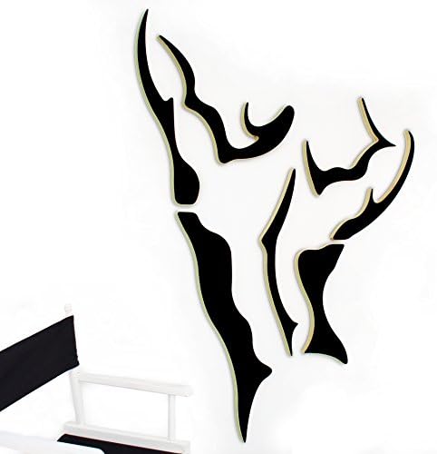 Exemplar: Wood art sculpture of the human form, life sized, wall mounted