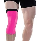 Zensah Compression Knee Sleeve Shorts, Small/Medium, Neon Pink