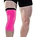 Zensah Compression Knee Sleeve Shorts, Small/Medium, Neon Pink